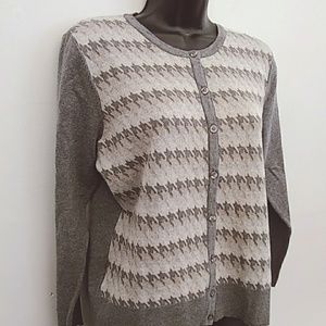 Croft & BarrowWomen's Petite MGray Cardiga